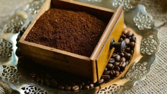 Hostas and Coffee Grounds